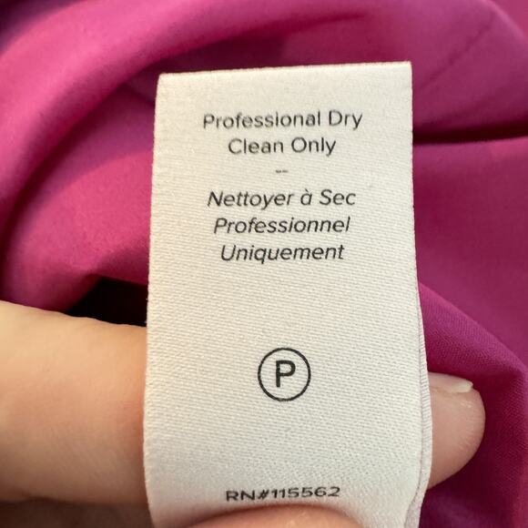 Cinq a Sept Alison Whipstiched Ponte Mini Dress Sz 4 Fuchsia Pink Stretch $395 - Picture 10 of 15